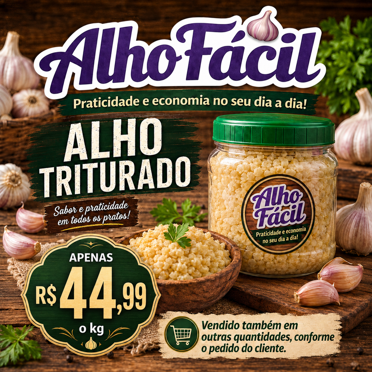 Alho triturado (KG)